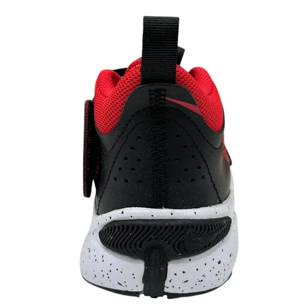 Nike‎ Team Hustle Youth Boys Slip-on Athletic Sneakers 6Y Black-Red Lightweight